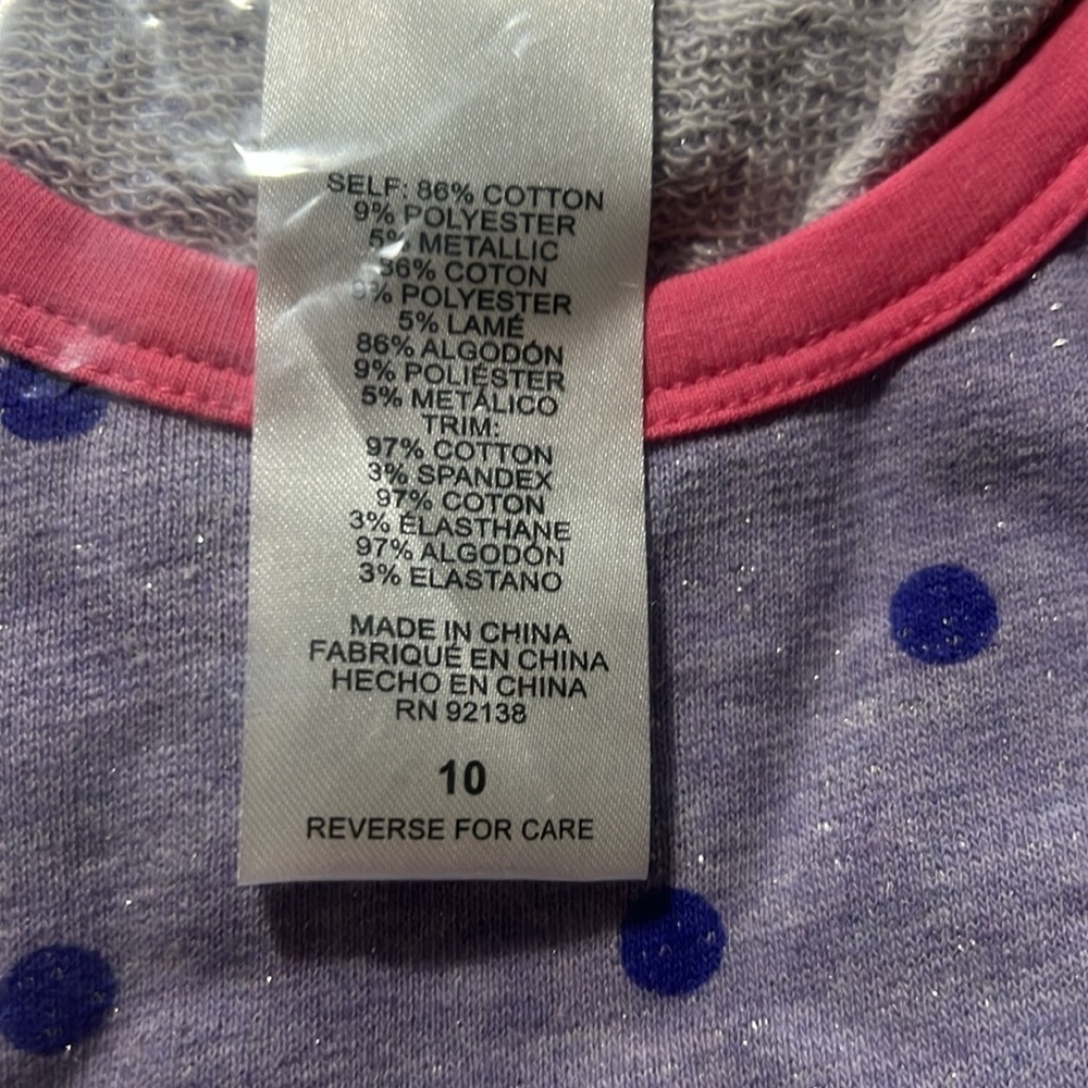 American Girl Recess Ready French Terry Dress Nwt Size 10 — image 5 of 5